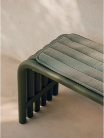 Zielona metalowa ławka ogrodowa Nokk – noo.ma