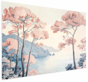 Plakat Ocean i drzewa 42x29,7 cm bez ramy z marginesem ARTGEIST B