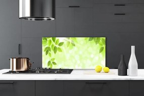 Panel Szklany Organiczny Motyw Liści