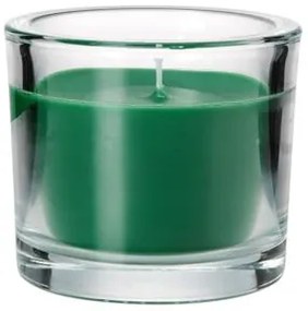 Świeca w szkle MINNESOTA GREEN 9 cm ciemnozielona