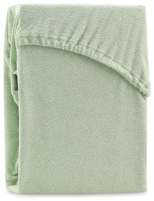 Zielone prześcieradło frotte z gumką 240x220 cm Ruby – Restilo
