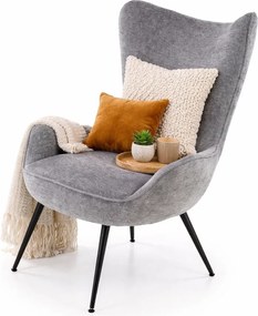 Nowoczesny szary fotel S1-K81