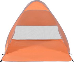 Outsunny Pop-up Namiot, Muszla Plażowa, Campingowy, Poliester, 200 x 150 x 119 cm, Pomarańczowy