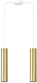 Biała podwójna lampa wisząca tuba - D062 R1-P23