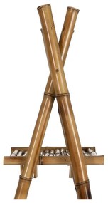 Bambusowy regał w naturalnym kolorze 78x165x40 cm Manali – Ixia