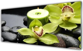 Panel Szklany Elegancja Białej Orchidei