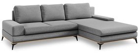 Szary rozkładany narożnik Windsor &amp; Co Sofas Planet, prawostronny