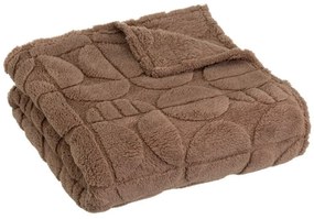 Brązowy koc z mikropluszu 130x160 cm Mid Century – Casa Selección