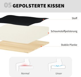 HOMCOM Fotel biurowy Regulacja wysokości Krzesło biurkowe z regulowanym pierścieniem podnóżka, podparciem lędźwiowym, 62 x 59 x 119 cm, Czarny