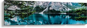 Obraz jeziora w Alpach (170x50 cm)