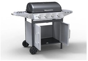 Grill ogrodowy na gaz z kółkami Cattara Master Chef Flame Tamer