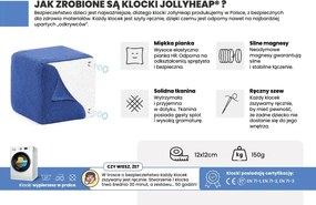 Zestaw klocków magnetycznych do żłobka JollyHeap Pixi - 12 elementów