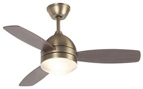Wentylator sufitowy z lampą brązowy 96 cm z pilotem - Rotar Nowoczesny Oswietlenie wewnetrzne
