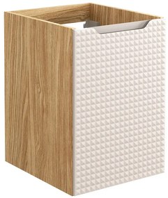 Beżowa wisząca szafka łazienkowa 3D - Montans 5X