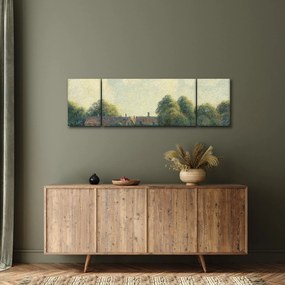 Obraz - Camille Pissarro, Hampton Court Green, reprodukcje (170x50 cm)