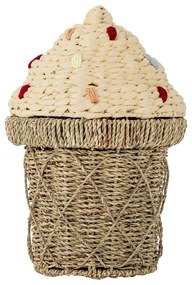 Dziecięcy kosz na zabawki z trawy morskiej w naturalnym kolorze ø 28x41 cm Cillie – Bloomingville Mini