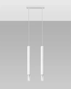 Lampa wisząca WEZYR 2 biała SOLLUX  LIGHTING
