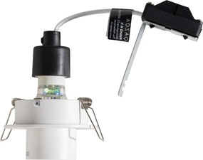 Zestaw 6 reflektorów wpuszczanych biały GU10 35mm okrągłe z możliwością przechylania - Installa