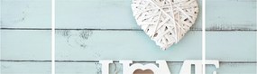 Obraz - I love home (170x50 cm)