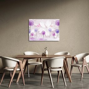Obraz na szkle - Na rzece kwiatów (70x50 cm)