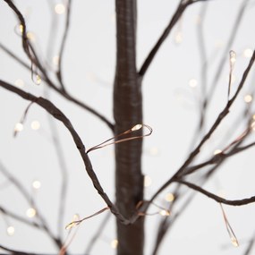 Zewnetrzna Świąteczna lampa podłogowa brązowa drzewko 120 cm z LED z timerem IP44 - Ki Oswietlenie zewnetrzne