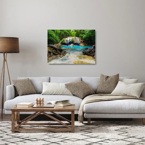 Obraz na szkle - wodospady (70x50 cm)