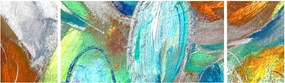 Obraz - Kolorowa abstrakcja (170x50 cm)
