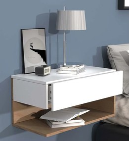 Drewniana ściana wisząca stolik nocny Usal XL 60cm