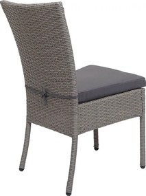 Zestaw MCW-G19 (5 elementów),  szary, poduszki ciemnoszare