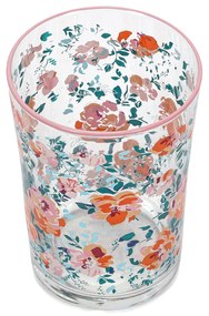 Duża szklanka w kwiatowy wzór, 510 ml