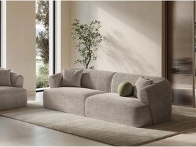 Jasnobrązowa sztruksowa sofa 255 cm Campi – Cosmopolitan Design