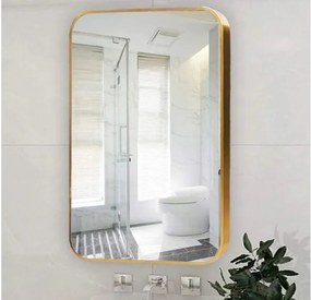 Lustro LOFT 40x60cm złote ścienne łazienkowe do salonu sypialni loftowe Industrialne minimalistyczne