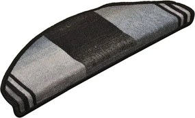 15 sztuk półokrągłych trepów na schody czarny + szary A6-N30