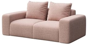 Różowa sofa z materiału bouclé 212 cm Monce – Rodier