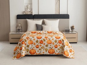 Narzuta na łóżko AUTUMN PUMPKINS, kolorowy Rozmiar: 220 x 240 cm