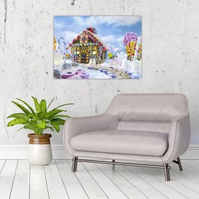 Obraz - Chatka z piernika (70x50 cm)