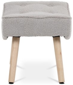 Podnóżek Bouclé GREY2, szary