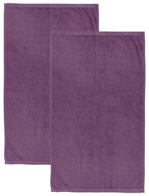 Fioletowe bawełniane ręczniki kąpielowe szybkoschnące/frotte zestaw 2 szt. 90x140 cm Quick Dry – Catherine Lansfield