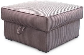 Jasnofioletowy taboret SMART COSARO z miejscem do przechowywania 65x65 cm