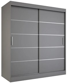 Szafa przesuwna antracyt 180 cm - Bohosa 5X