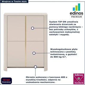 Kaszmirowa komoda z półkam M1-G99