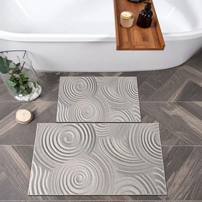 Jasnoszare dywaniki łazienkowe zestaw 2 szt. 60x100 cm – Foutastic