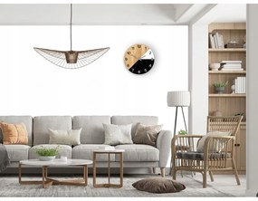 Zegar na ścianę nowoczesny efektowny okrągły cichy do kuchni salonu pokoju