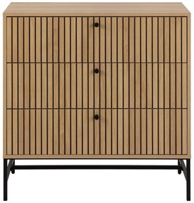 Komoda w dekorze dębu w naturalnym kolorze 81x80x40 cm Albany – Actona