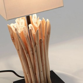 Beżowa lampa stołowa Kave Home Poob