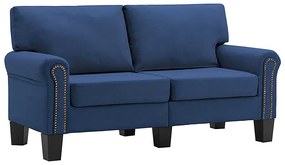 Luksusowa dwuosobowa sofa niebieska - Alaia 2X