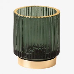 Świecznik Szklany July ↑8 Cm & Jungle - Sklum