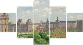 Obraz - Camille Pissarro, Place du Carrousel, Paris, reprodukcje (125x70 cm)