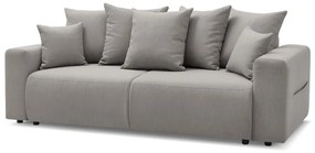 Jasnoszara sofa rozkładana Envy – Bobochic Paris