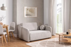 Sofa Zeldia 135 z funkcją spania - jasno szary szenil hydrofobowy Spring 1104